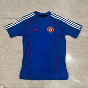 Adidas Blue Jersey with Manchester United Crest